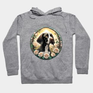 German Shorthaired Pointer Rose Garden Hoodie